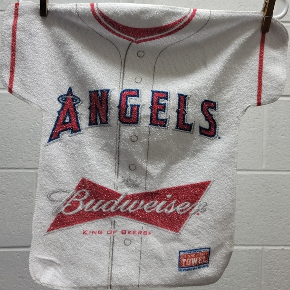 LA Angels White Jersey Rally Rag Towel Budweiser NEW 2014 SGA - Picture 1 of 5